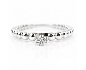 Диамантен Годежен Пръстен 14К  Бяло Злато Bloom Jewellery